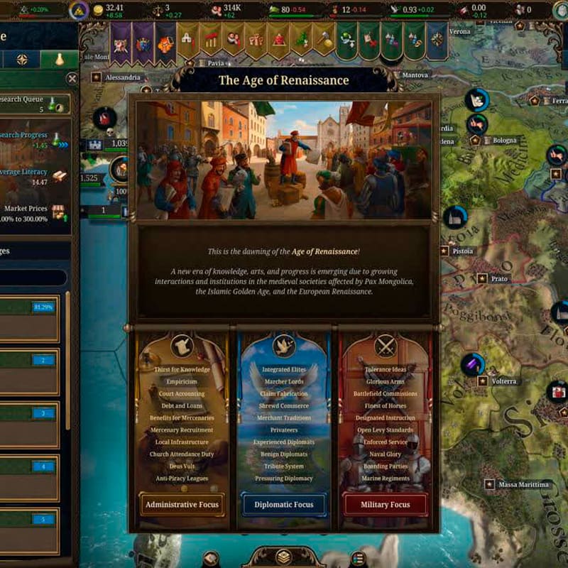 Изображение игры Europa Universalis V Europa Universalis V - Steam ключ